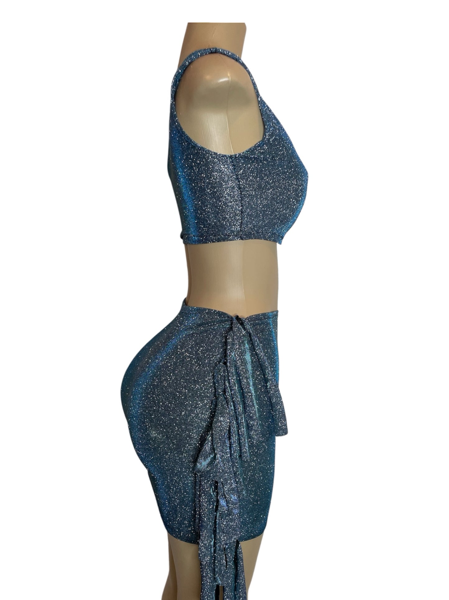 Baby I’m sparkling skirt set